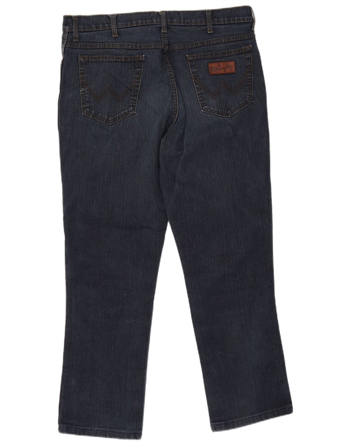 Męskie jeansy WRANGLER Texas Stretch Straight W38 L30 Granatowe, bawełniane