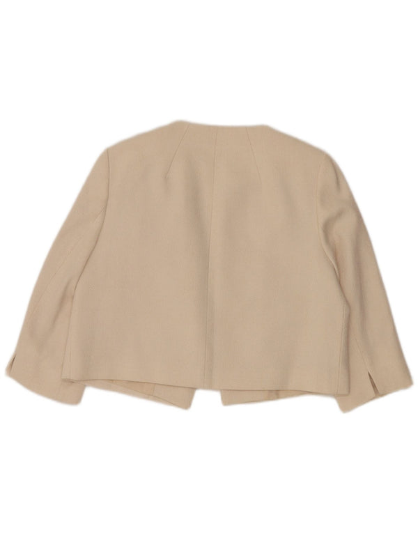 Damska marynarka Phase Eight z krótkim rękawem 3/4, UK 16, duża w kolorze złamanej bieli