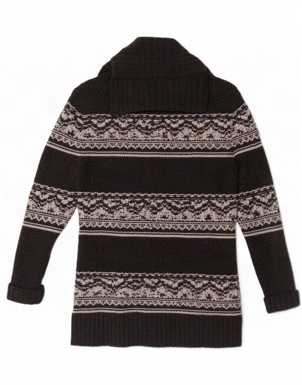 Sweter damski Fat Face UK 12 Średni szary Fair Isle Lambswool
