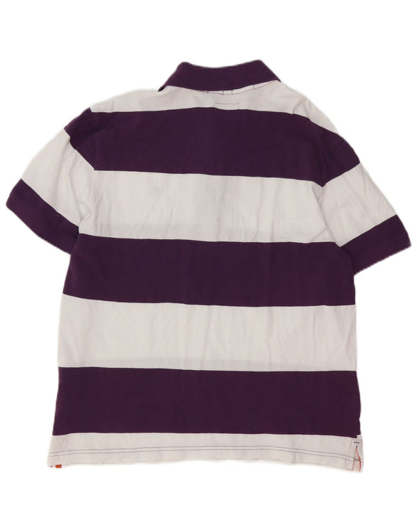 Męska koszulka polo do rugby Champion Heritage Fit XL, bawełniana w fioletowe paski