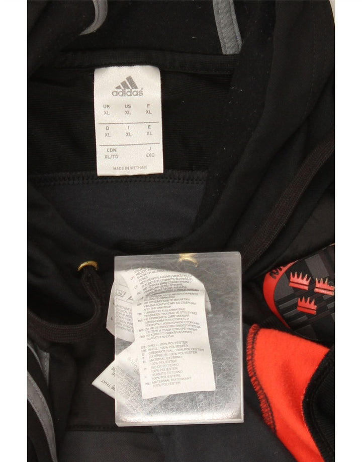 Męski sweter ADIDAS Munster do rugby XL, szary, poliester z blokami kolorów