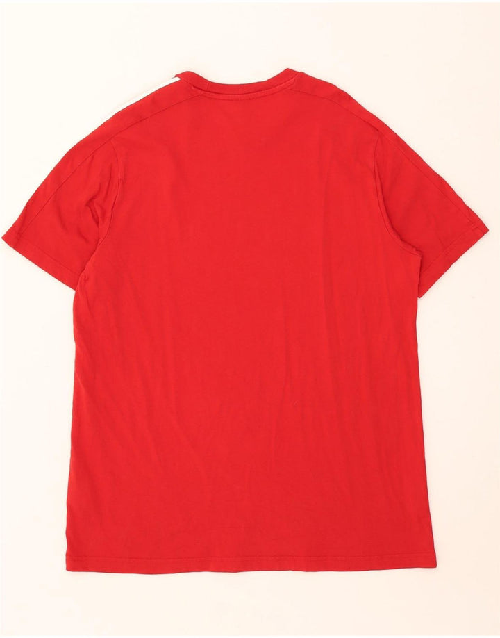 T-shirt męski ADIDAS, duży, czerwony, bawełniany