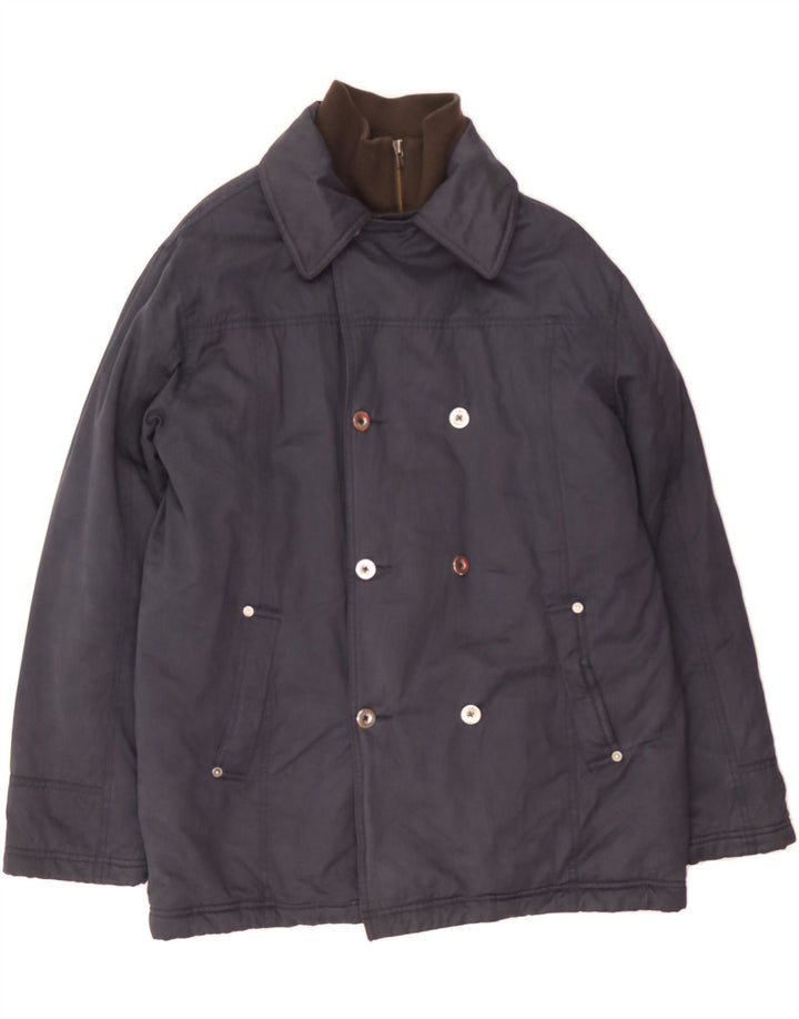 TIMBERLAND Boys Graphic Windbreaker Jacket 15-16 Years Navy Blue Cotton Vintage Timberland and Second-Hand Timberland from Messina Hembry 