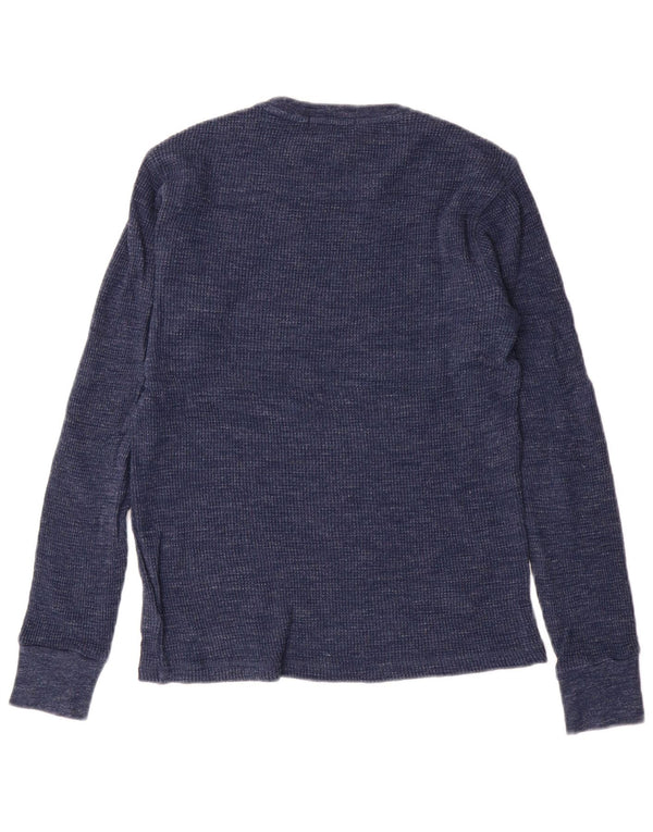 Koszulka męska Polo Ralph Lauren z długim rękawem, mała, granatowa, bawełniana