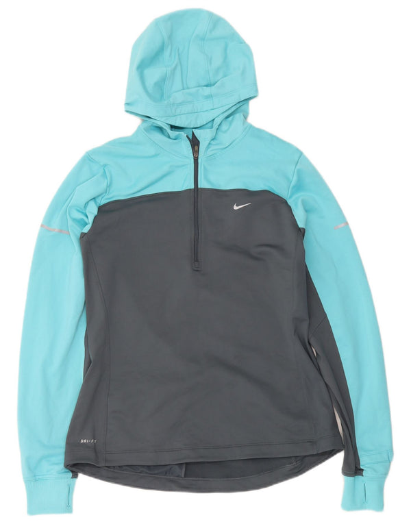 Damski dres z kapturem Nike Dri Fit, UK 16, duży niebieski