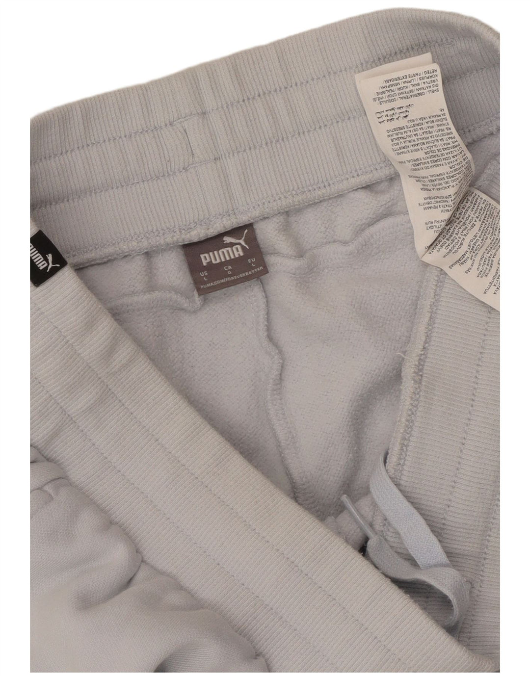 Damskie spodnie dresowe PUMA Joggers UK 14, duże, niebieskie, bawełniane