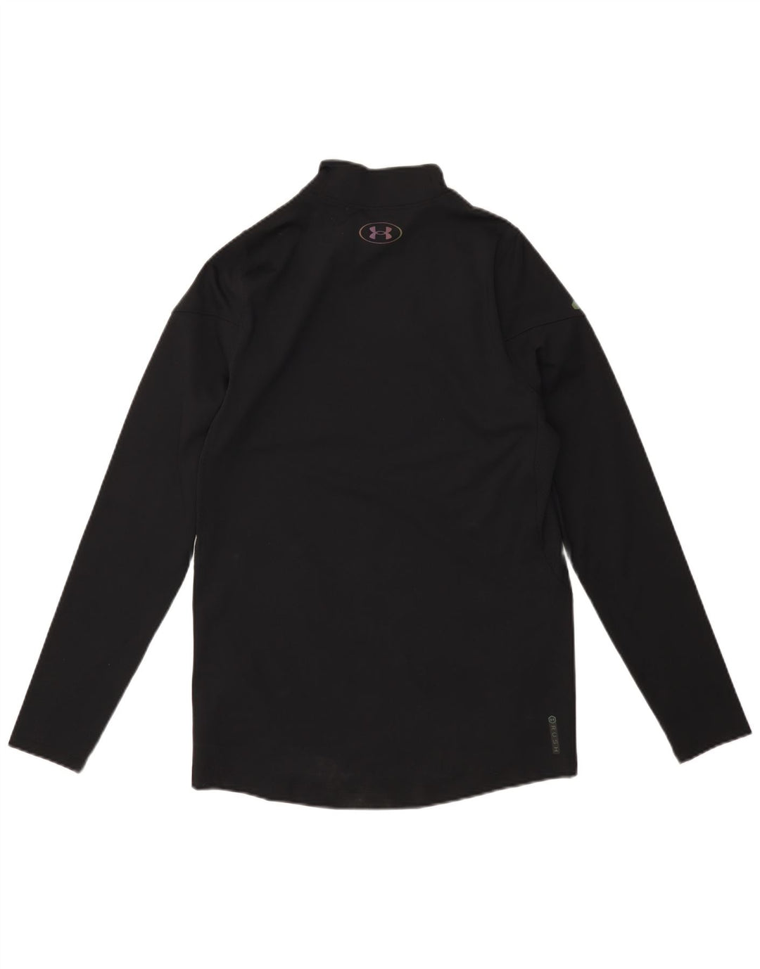 Męski top UNDER ARMOUR Cold Gear z długim rękawem, mały, czarny poliester