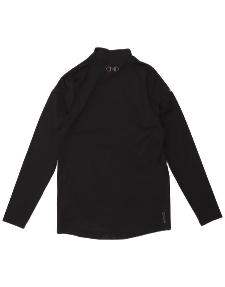 Męski top UNDER ARMOUR Cold Gear z długim rękawem, mały, czarny poliester