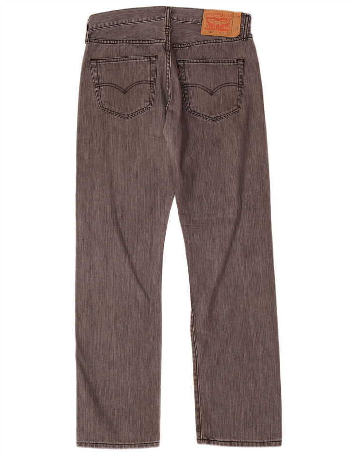 Męskie dżinsy Levi's 501 Straight W32 L32 Szara bawełna