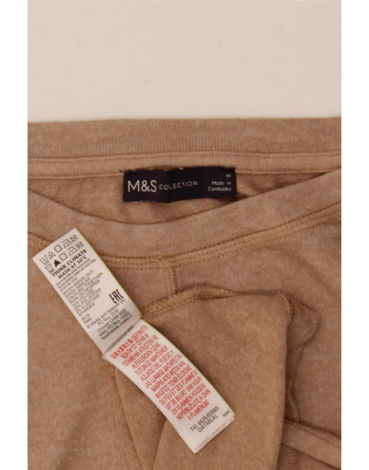 T-shirt damski Marks & Spencer Top UK 14 Średni beż wiskoza