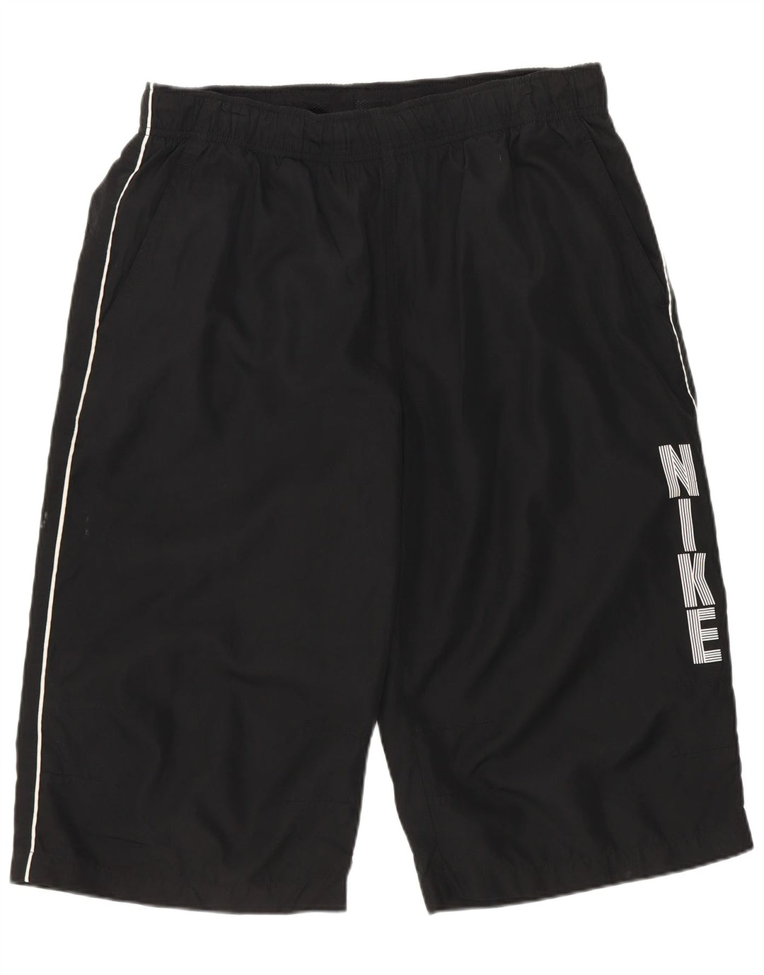 Męskie spodenki sportowe Nike z grafiką, duże, czarne, poliestrowe