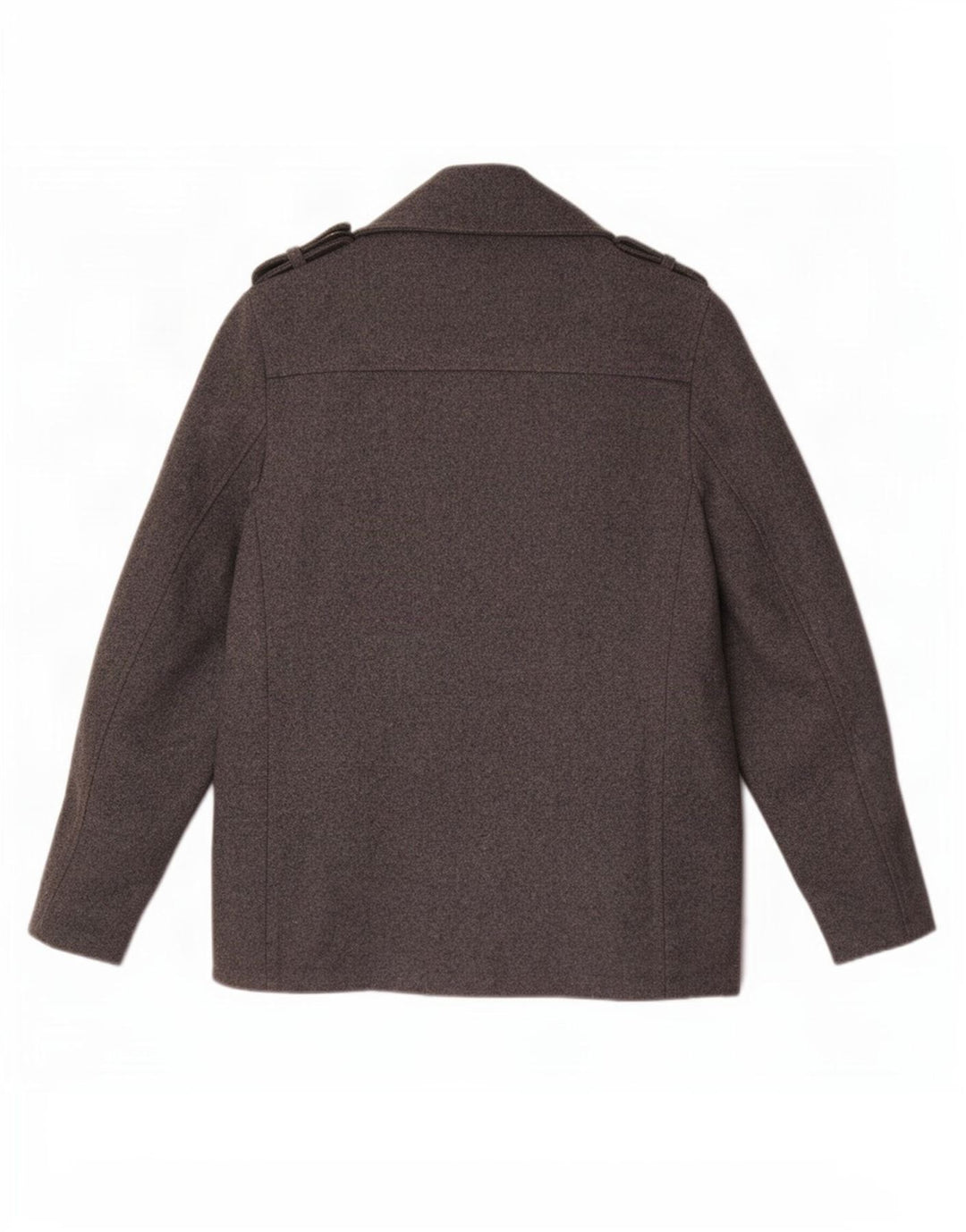 Płaszcz męski John Rocha Pea Coat UK 38 Średni szary wełniany