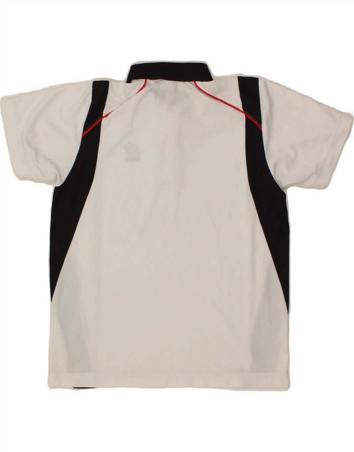 LOTTO Boys Polo Shirt 12-13 Years White Colourblock Polyester Vintage Lotto and Second-Hand Lotto from Messina Hembry 
