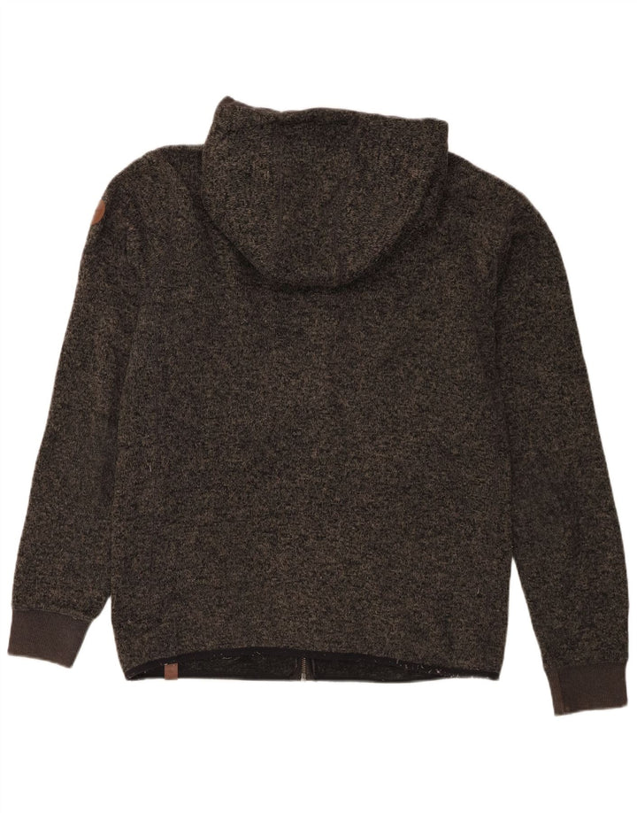Męski sweter z kapturem i zamkiem błyskawicznym Quiksilver Średni szary, nakrapiany poliester