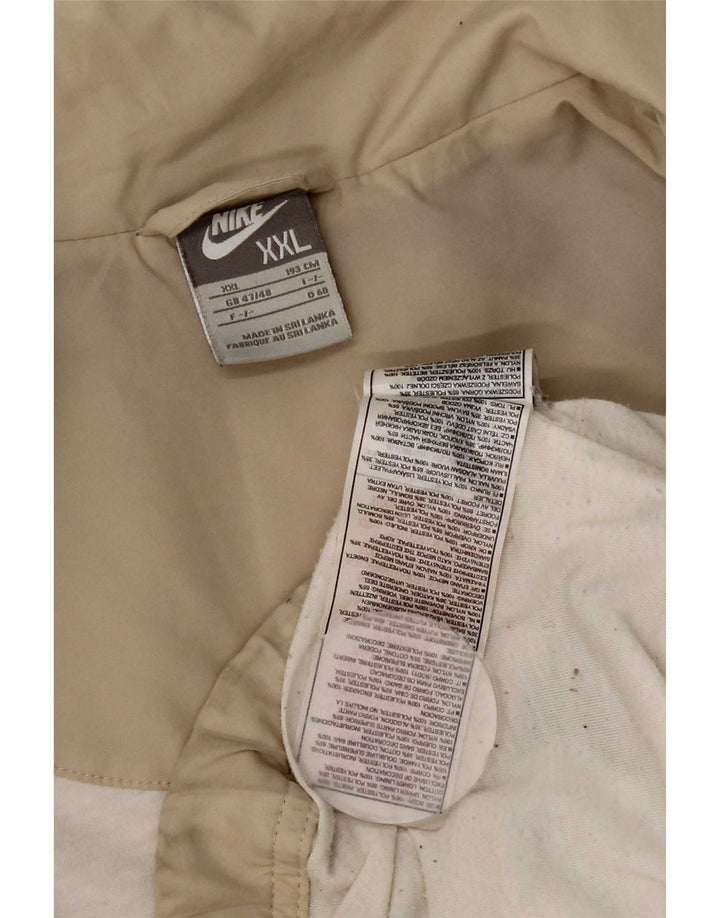 Męska kurtka dresowa Nike UK 47/48 2XL Beżowy poliester z blokami kolorów