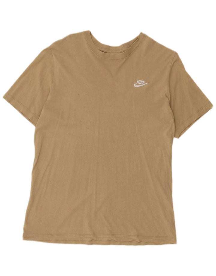 T-shirt męski Nike Top, średnio beżowy, bawełniany