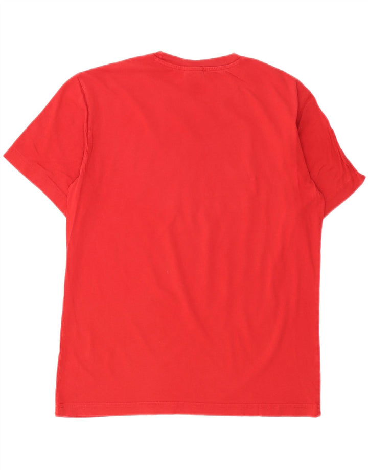 Męski T-shirt Champion z grafiką, średni czerwony