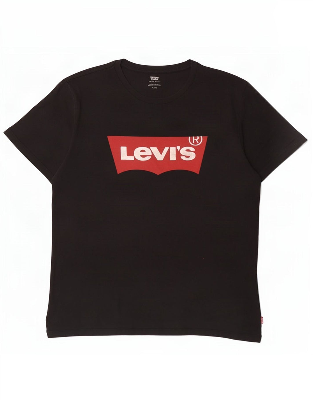 Męska koszulka z grafiką Levi's Top, średnia czarna bawełna
