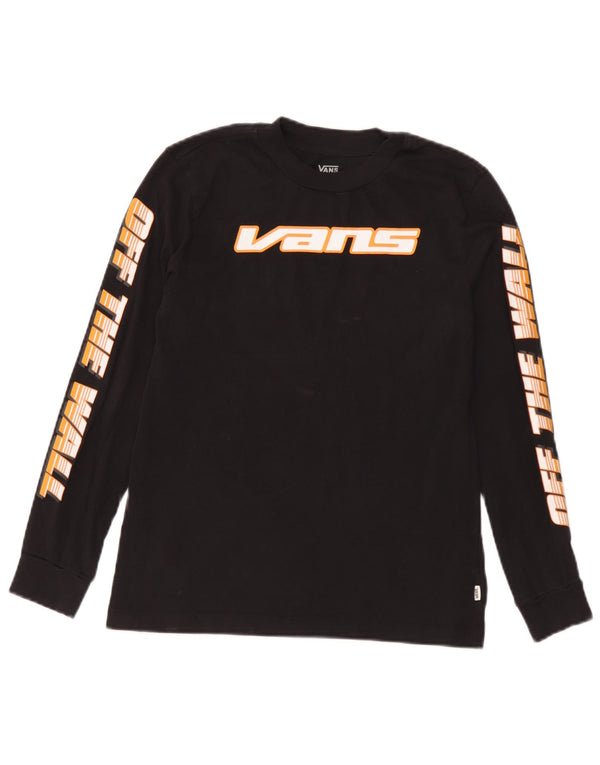 Damski top Vans Graphic z długim rękawem, UK 6 XS, czarny, bawełniany
