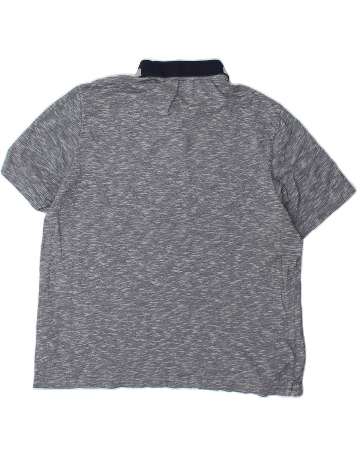 TED BAKER Mens Polo Shirt Size 6 2XL Grey Flecked Cotton Vintage Ted Baker and Second-Hand Ted Baker from Messina Hembry 