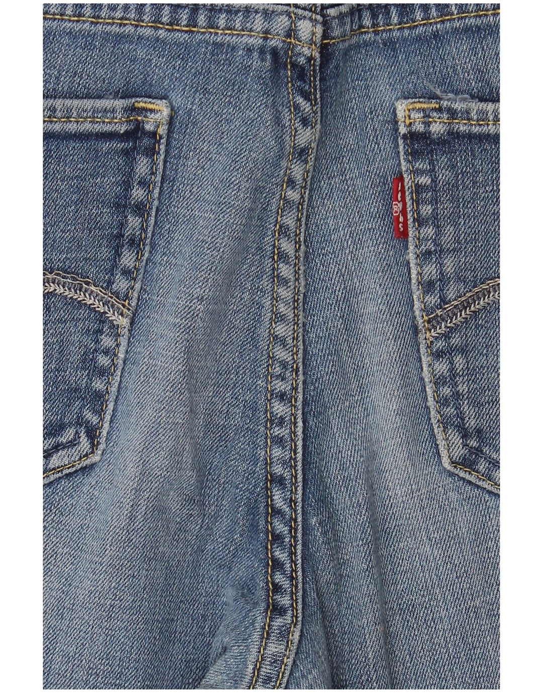 Damskie jeansy Levi's Mid Rise Slim US 8 Medium W28 L28 Niebieska bawełna
