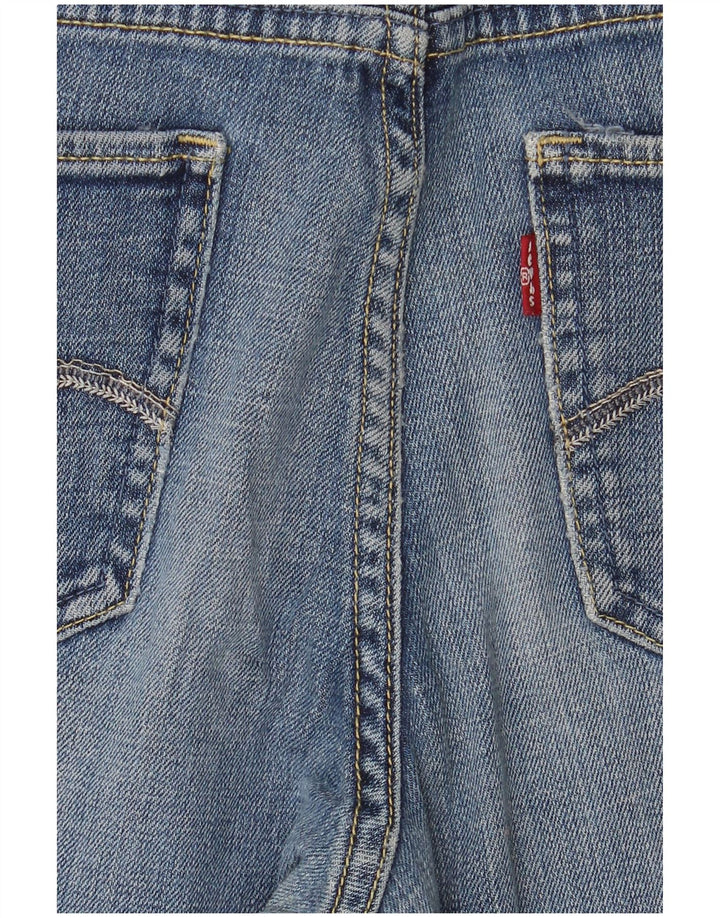 Damskie jeansy Levi's Mid Rise Slim US 8 Medium W28 L28 Niebieska bawełna