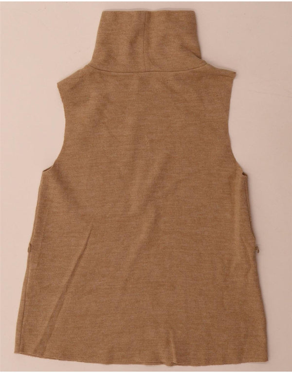 Top damski z kamizelką Zara UK 8 Small, beżowy, bawełniany