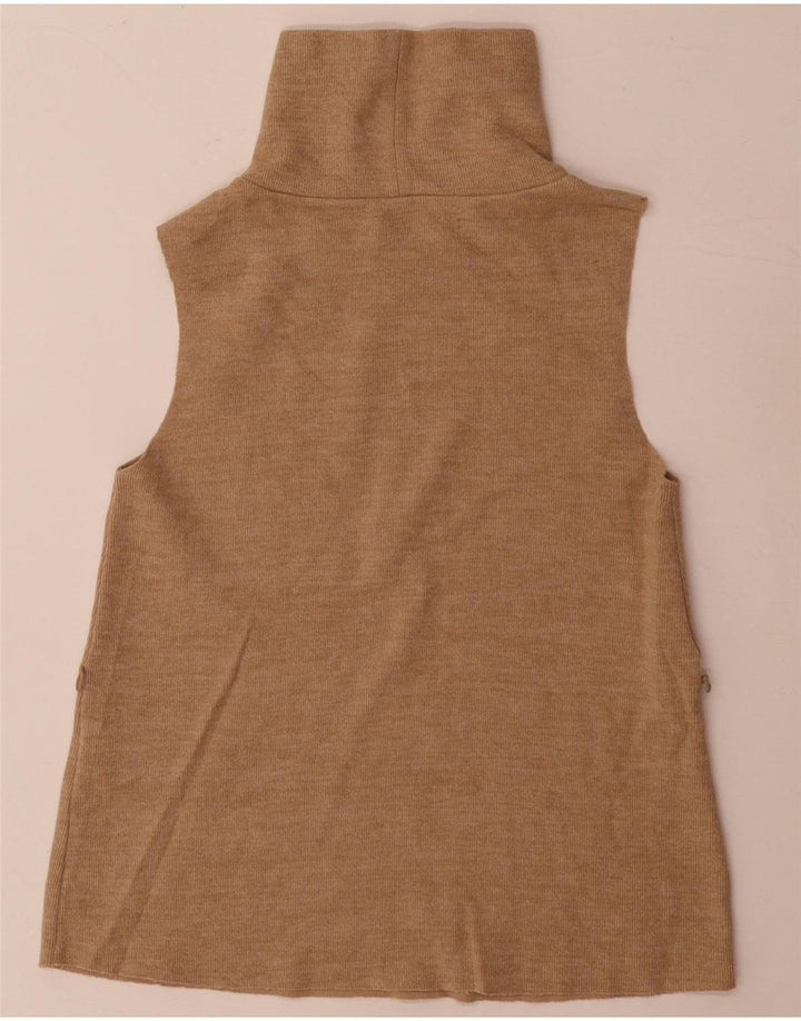 Top damski z kamizelką Zara UK 8 Small, beżowy, bawełniany