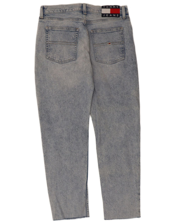 Damskie proste dżinsy TOMMY HILFIGER W28 L26 Niebieska bawełna