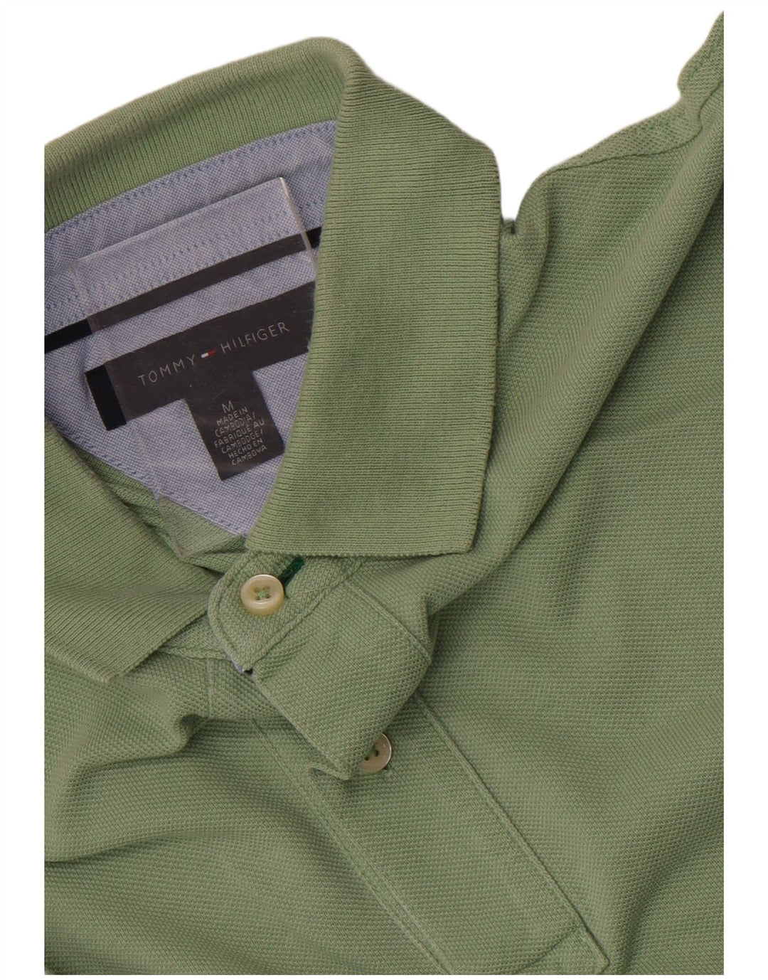 Męska koszulka polo Tommy Hilfiger w kolorze średniozielonym