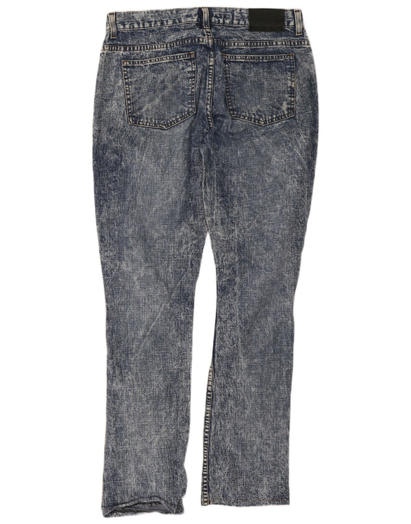 Damskie dżinsy Dkny Acid Wash US 8 Medium W32 L30 Niebieska bawełna