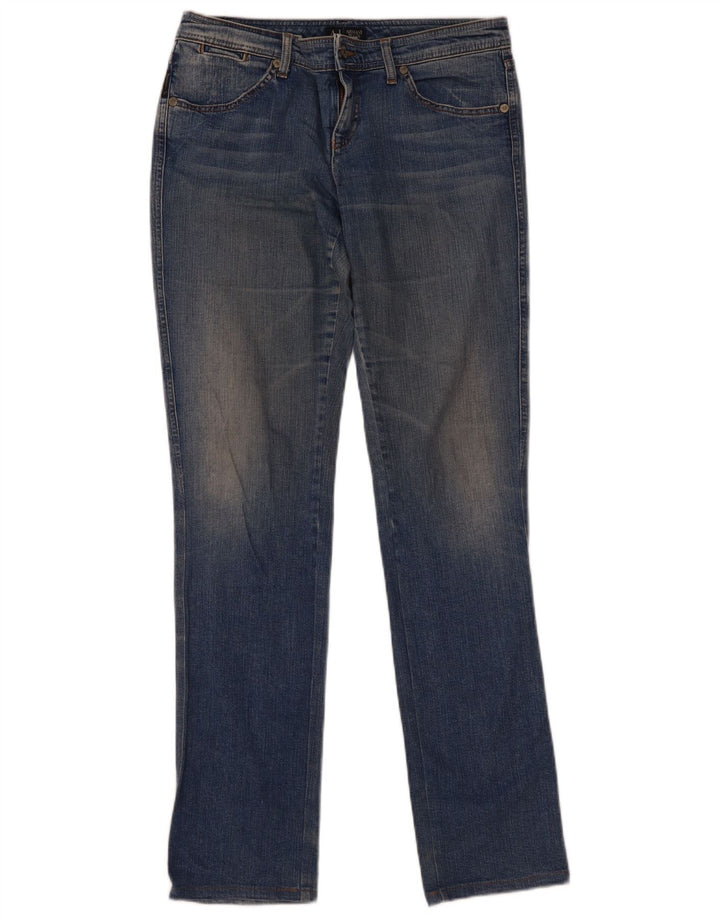 Damskie jeansy Armani Slim W30 L33 Niebieskie bawełniane