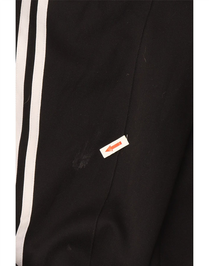 Damskie spodnie dresowe Adidas UK 12, średni czarny poliester