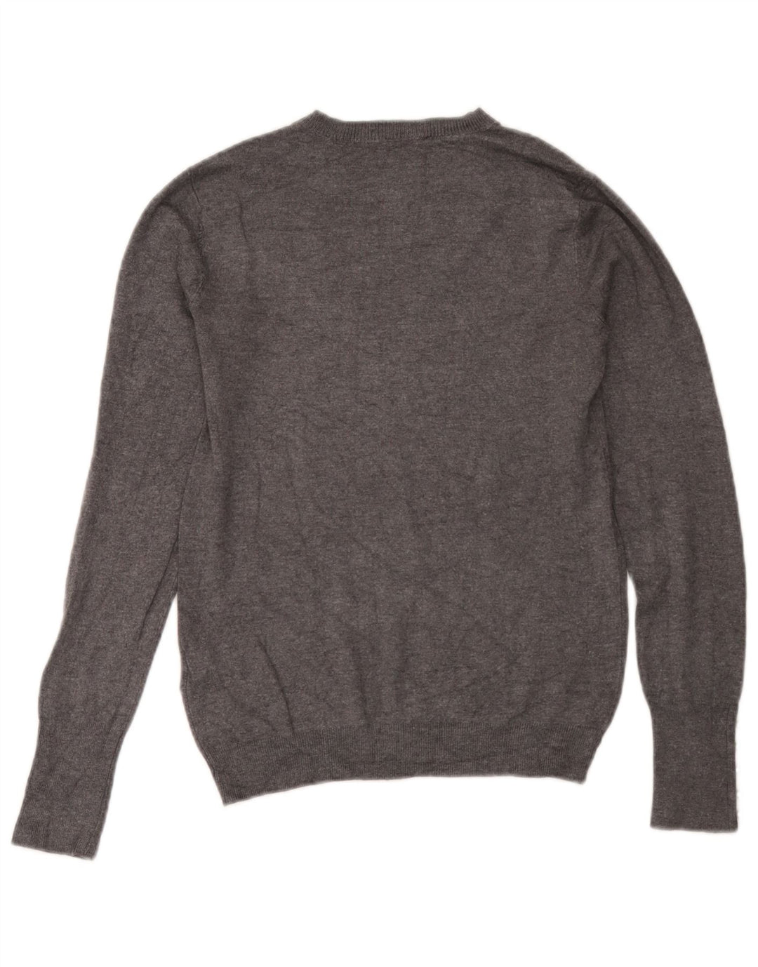 Sweter damski Zara z okrągłym dekoltem UK 12, średnioszara wiskoza