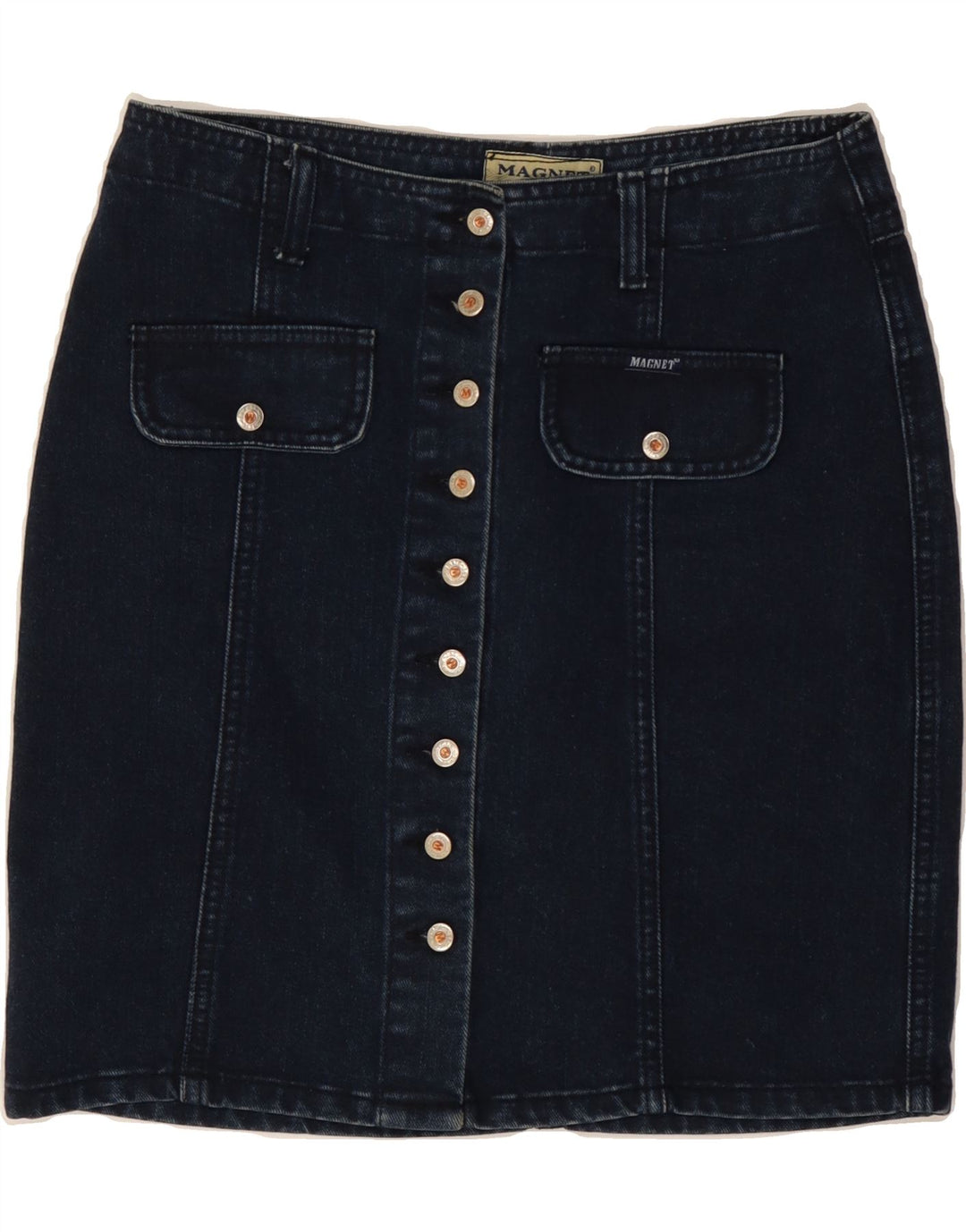 Spódnica jeansowa damska VINTAGE IT 40 Small W27 Granatowa