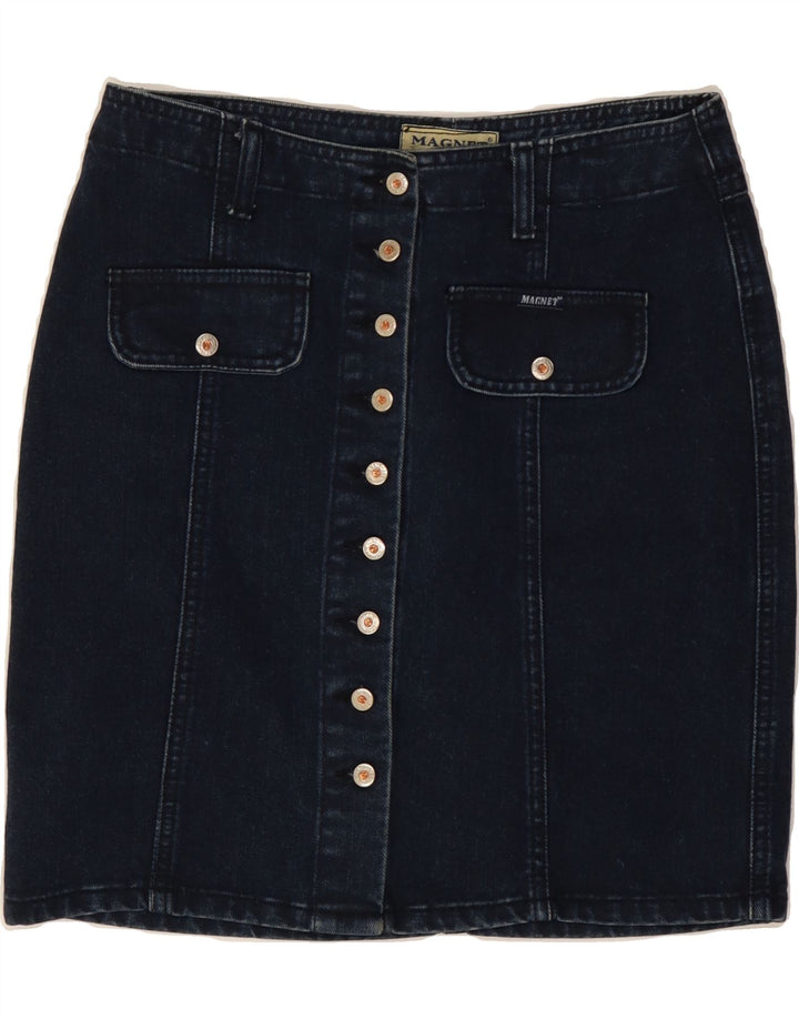 Spódnica jeansowa damska VINTAGE IT 40 Small W27 Granatowa
