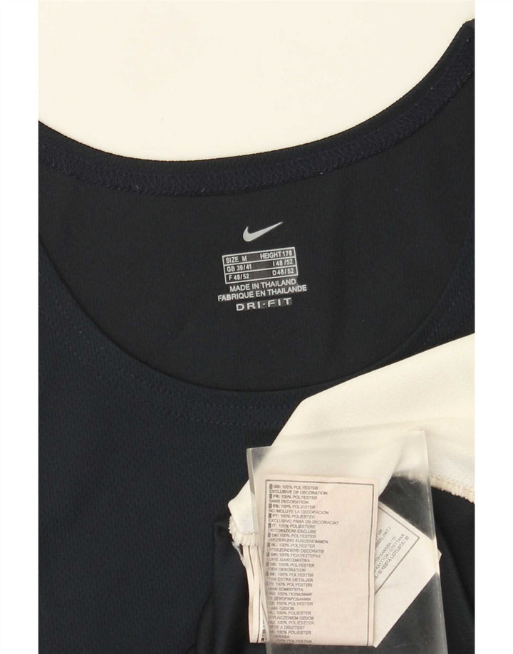 Męska kamizelka Nike Dri Fit Top, średni granatowy poliester z blokami kolorów