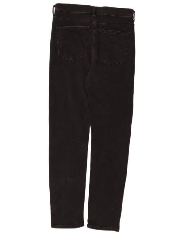 Marks & Spencer Damskie jeansy slim UK 10 Small W28 L28 Czarna bawełna