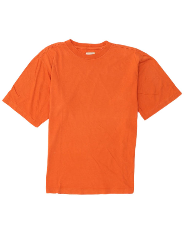 Think Różowy Męski T-shirt Top, Duży, Pomarańczowy, Bawełniany