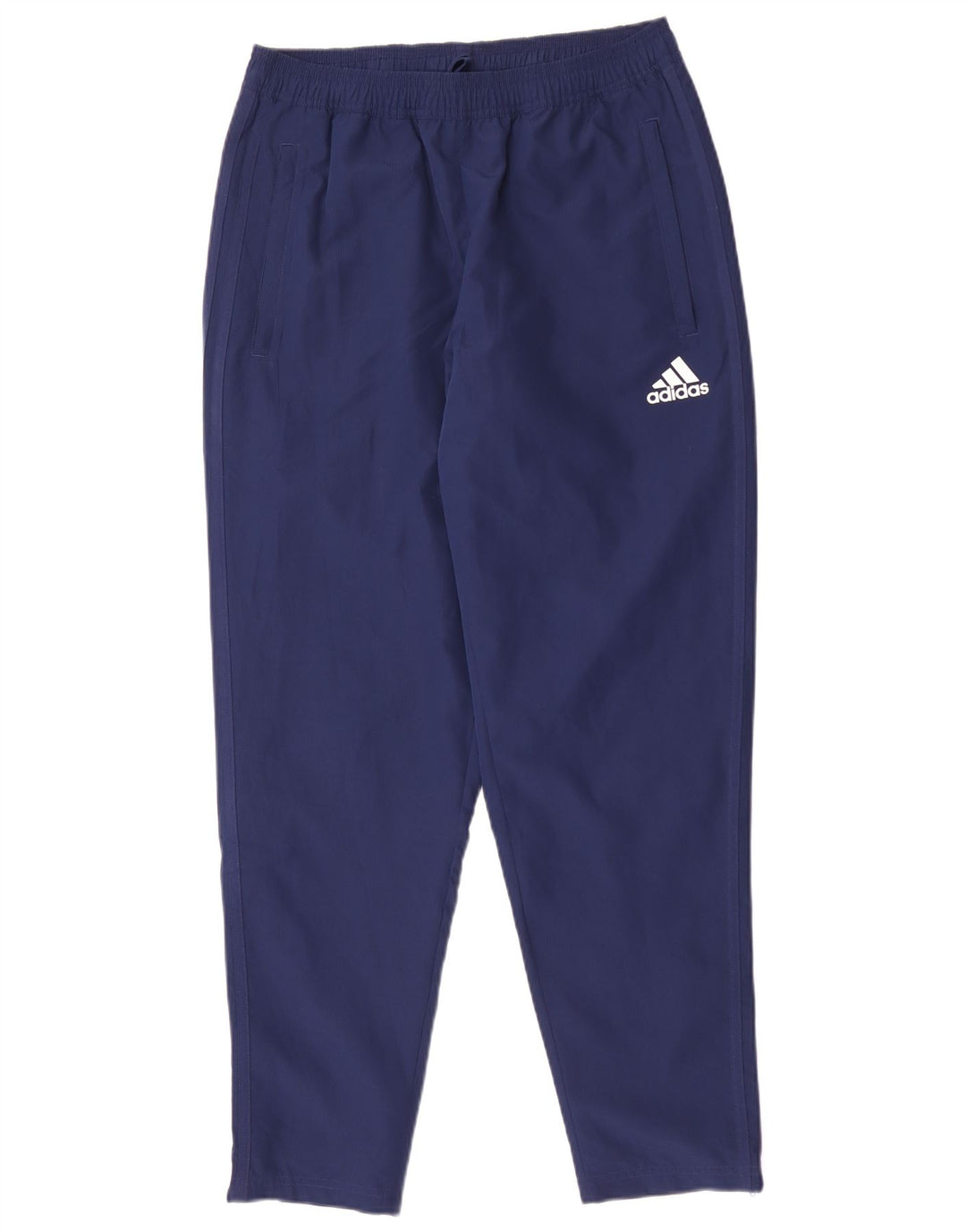 Męskie spodnie dresowe Adidas Climalite, średni granatowy poliester