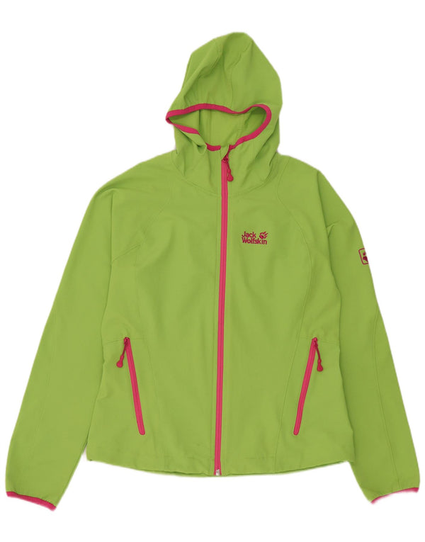 Damska kurtka dresowa z kapturem Jack Wolfskin, UK 12/14, średnia zieleń