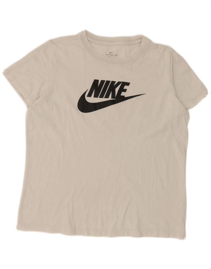 Męski T-shirt z grafiką Nike, duży, biały, bawełniany