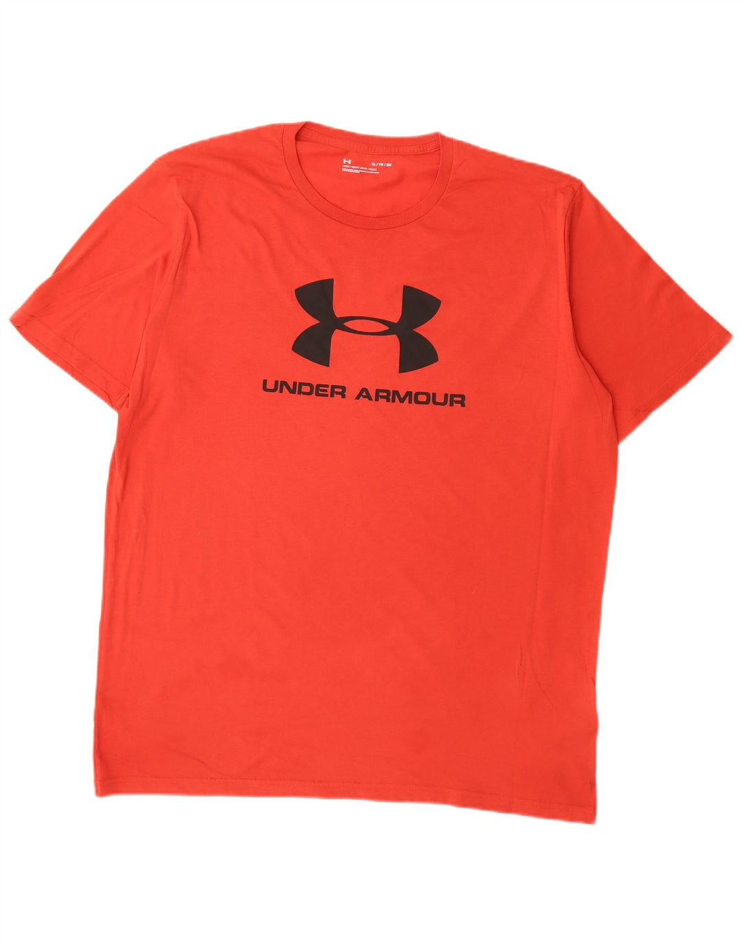 Męska koszulka z grafiką UNDER ARMOUR XL, czerwona, bawełniana