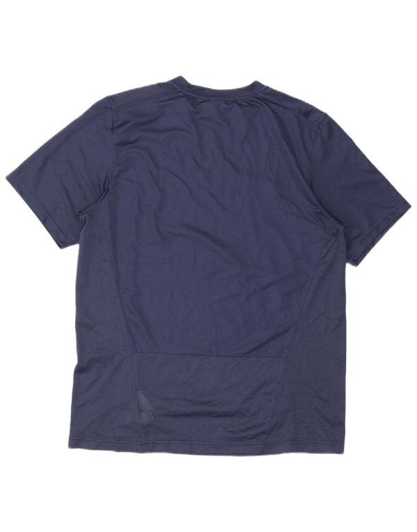 Męski T-shirt Nike Dri Fit, duży, granatowy, poliester