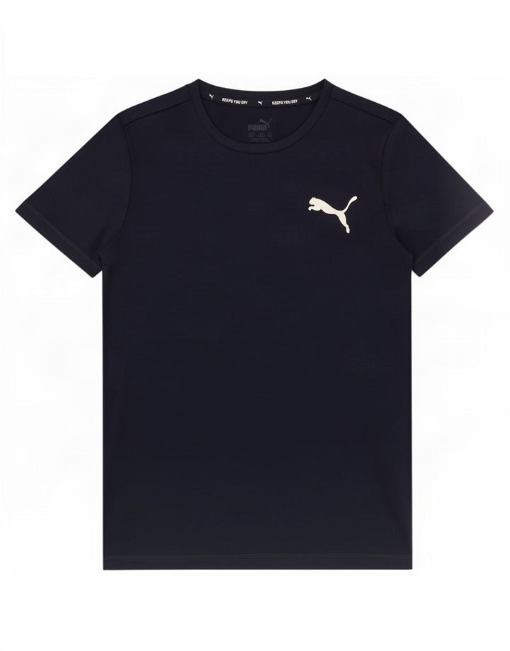 T-shirt chłopięcy Puma 11-12 lat, granatowy, poliester