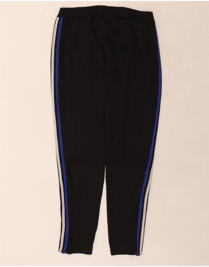 Damskie spodnie dresowe Adidas UK 16/18, duże, czarne, poliestrowe