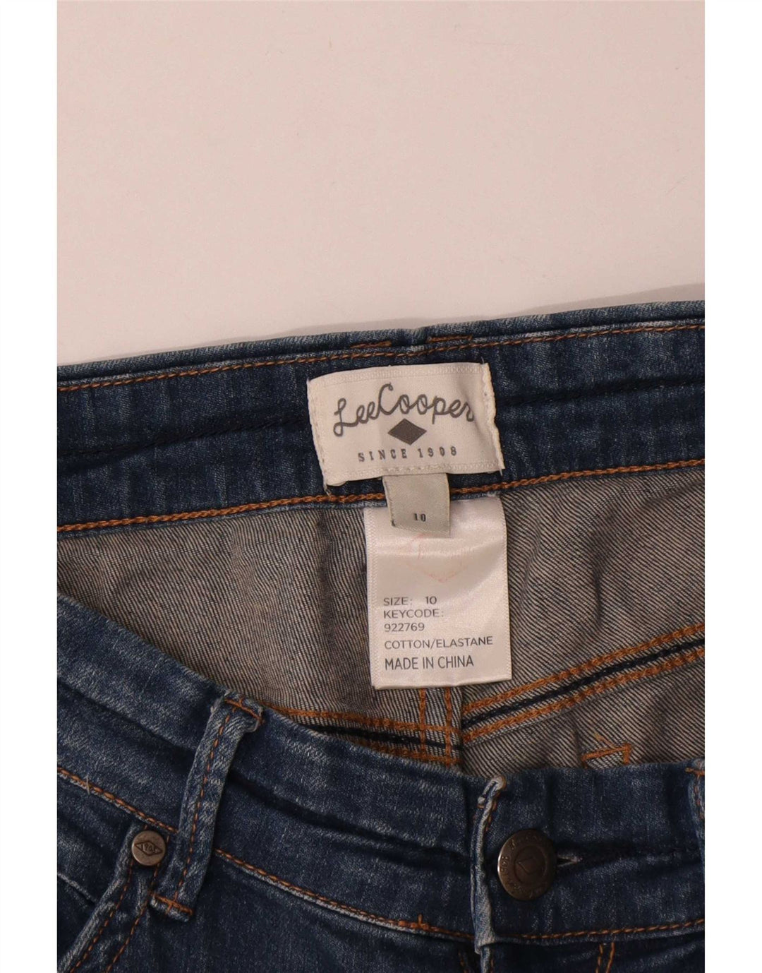 Damskie spodenki jeansowe Lee Cooper US 10 Large W30, niebieskie, bawełniane