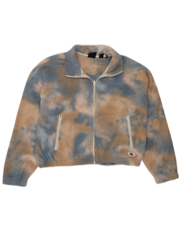 Damska kurtka polarowa Quiksilver Crop Oversize UK 16 Large Blue Tie Dye
