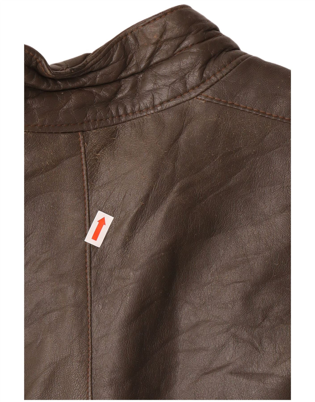 Vintage męska skórzana kurtka wojskowa IT 56 3XL szara skóra