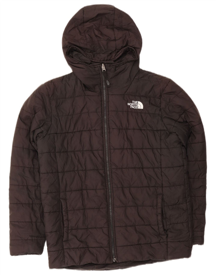 Wyściełana kurtka chłopięca z kapturem THE NORTH FACE 11-12 lat, czarna